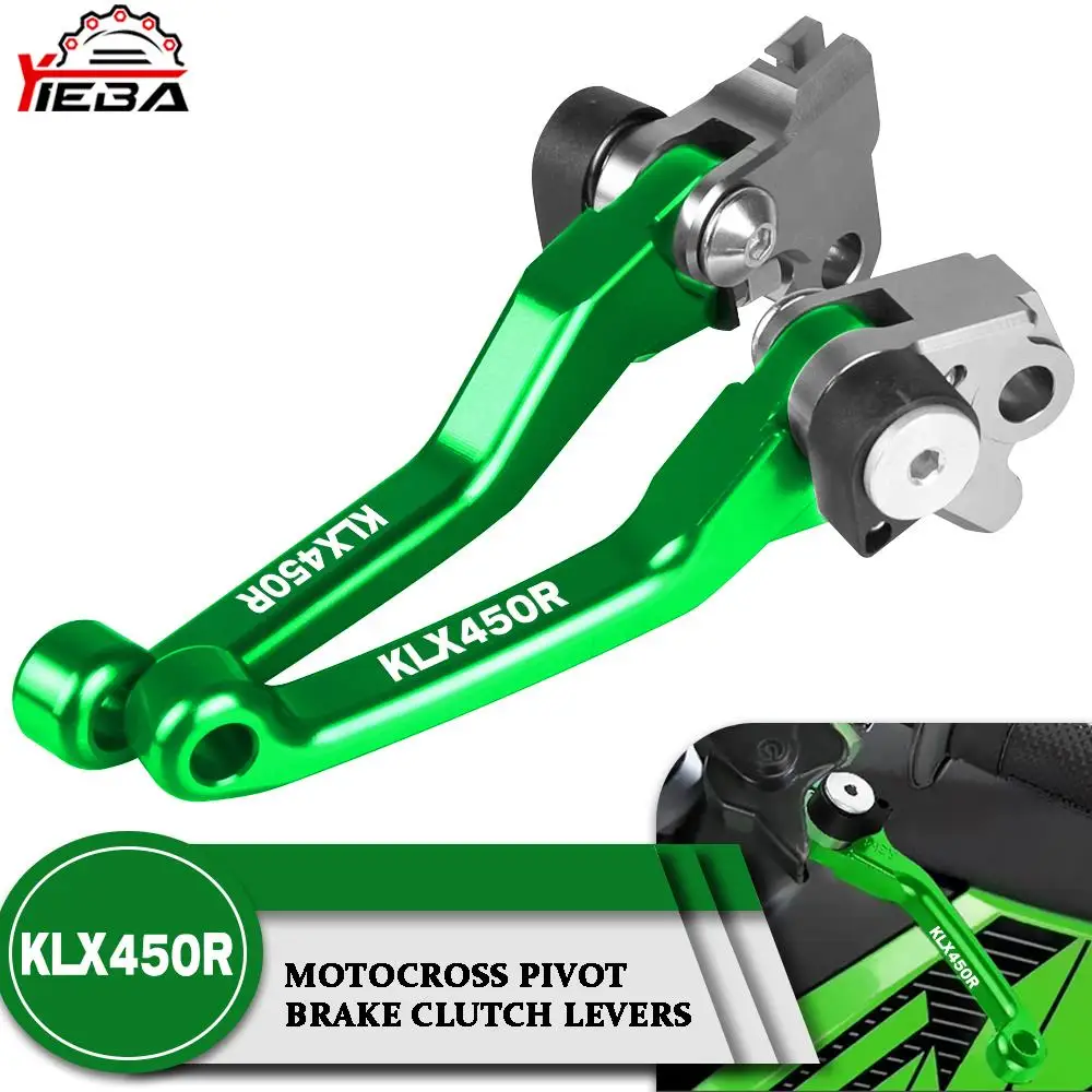 

Motorcycle Dirt Pit Bike Motocross Pivot Brake Clutch Levers For Kawasaki KLX450R KLX 450R 2008-2015 2009 2010 2011 2012 2013