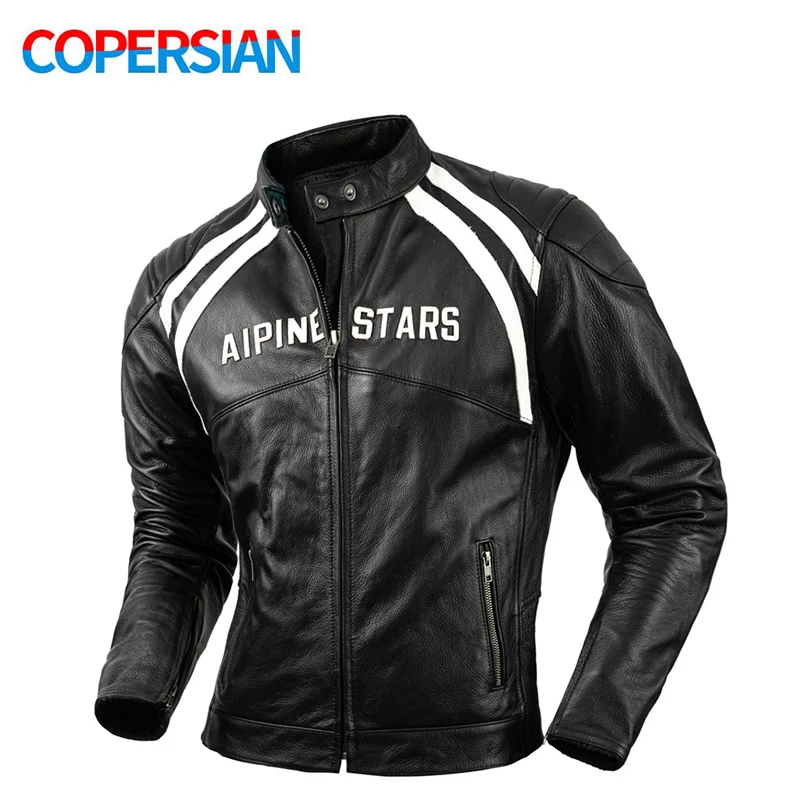 cowhide leather jacket mens