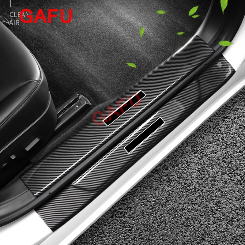 

Наклейки на дверь автомобиля Tesla Model 3/Y 2019-2022, износостойкие защитные аксессуары для внутренней отделки