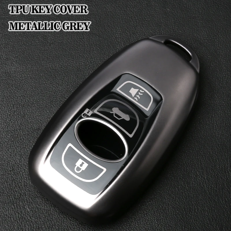 Чехол для ключа Subaru с брелоком 4 кнопки ТПУ и аксессуары Forester Impreza WRX STI BRZ Crosstrek Ascent