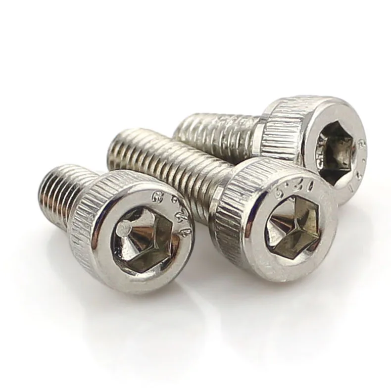 

DIN912 Nickel Plating 12.9 Grade High Strength Cup Head Hexagon Bolt Cylindrical Head Hexagon Screw M6M8 10pcs