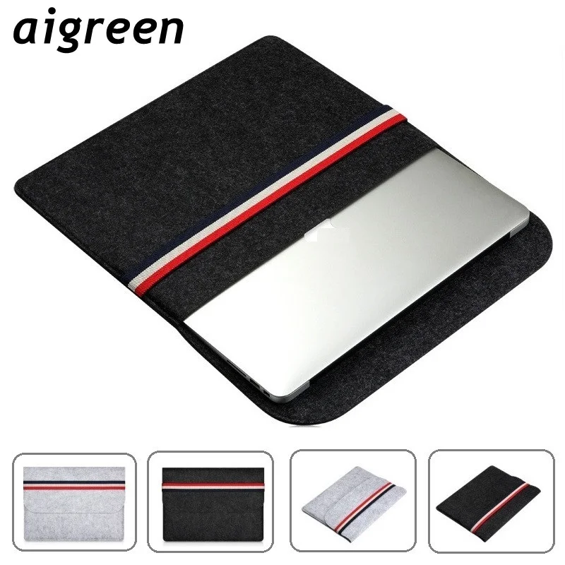 

Woole Felt Laptop Bag 11",13.3 Inch, Sleeve Case For MacBook Air,Pro,Retina Notebook Computer PC Xiaomi Huawei Dell Dropship