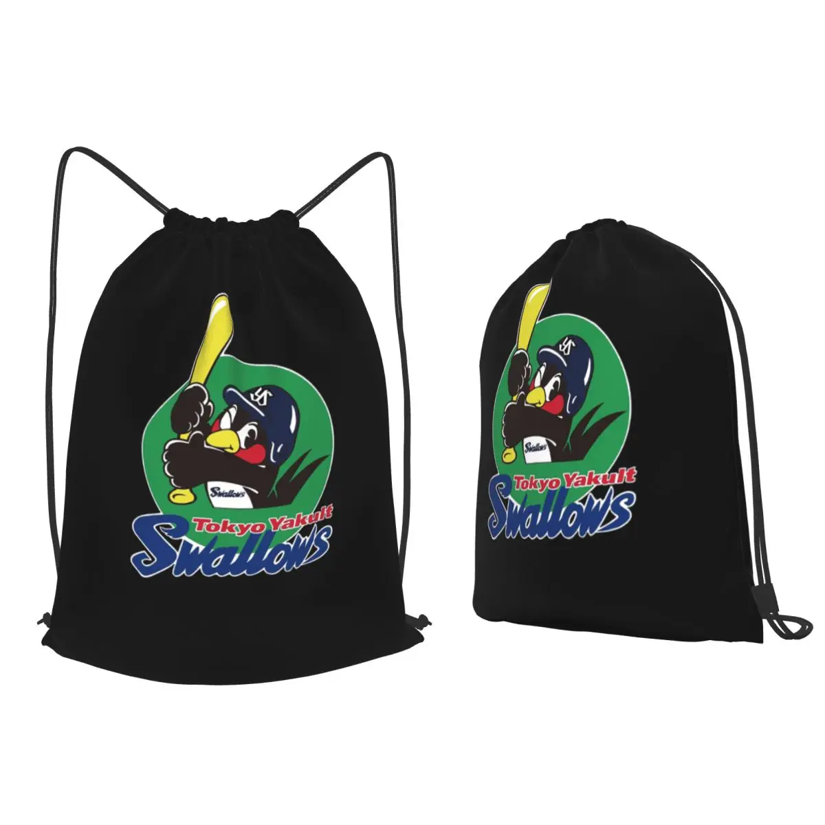Фото Рюкзаки Tokyo Yakult Swallows, многофункциональные сумки на шнурке, спортивные сумки, сумки для книг для мужчин, женщин, студентов №1