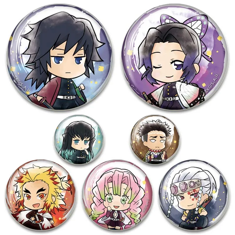 

Cute Anime Demon Slayers Hard Enamel Pin Kawaii Cartoon Cosplay Brooches for Women Backpack Bags Jewelry Fans Collection Gift
