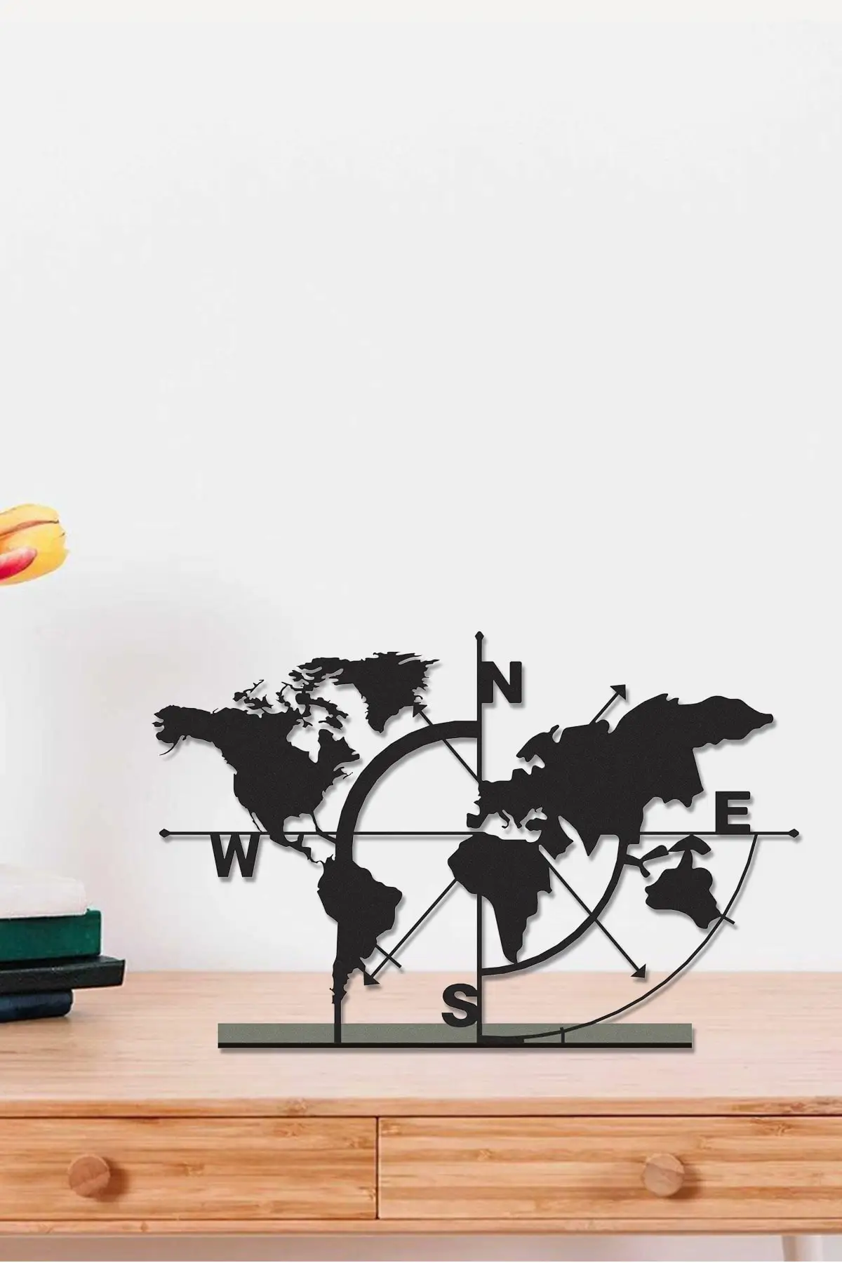 

Metal Table Top Trinket World Map 18x26 Cm Black Modern Home Decoration Table Top Stylish Design Office Decor Kids Room Trinket