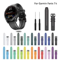20mm strap for garmin fenix7s6s6s pro5s5splus quick release silicone strap smart watch accessories