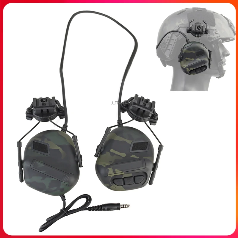 

Tactical Headset Airsoft Shooting Gun Range Noise Reduction Headphones Training Team Activities Hunting Sound Pickup Earphone