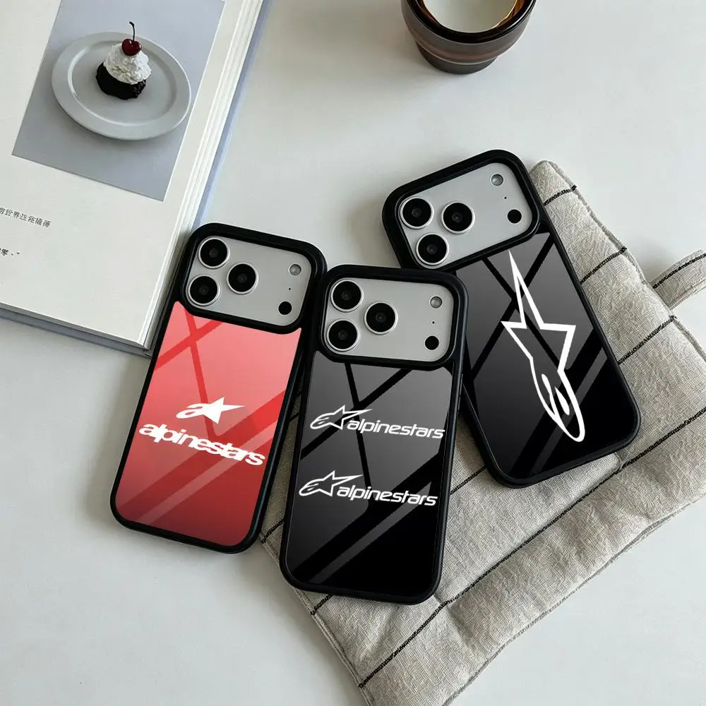 Фото Модный чехол для телефона Alpinestars в стиле мотогонок, силиконовый, из PC+TPU, для iPhone 17, 16, 14, 11, 12, 15, 13 Pro Max, 8, 7, 6 Plus, X, SE №1