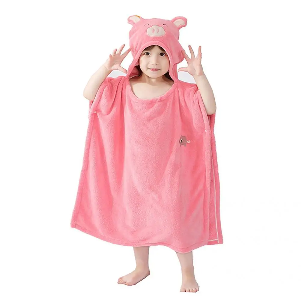 

Great Towel Allergy Free Coral Fleece Thickened Fluffy Hooded Bath Towel Swim Towel Beach Towel