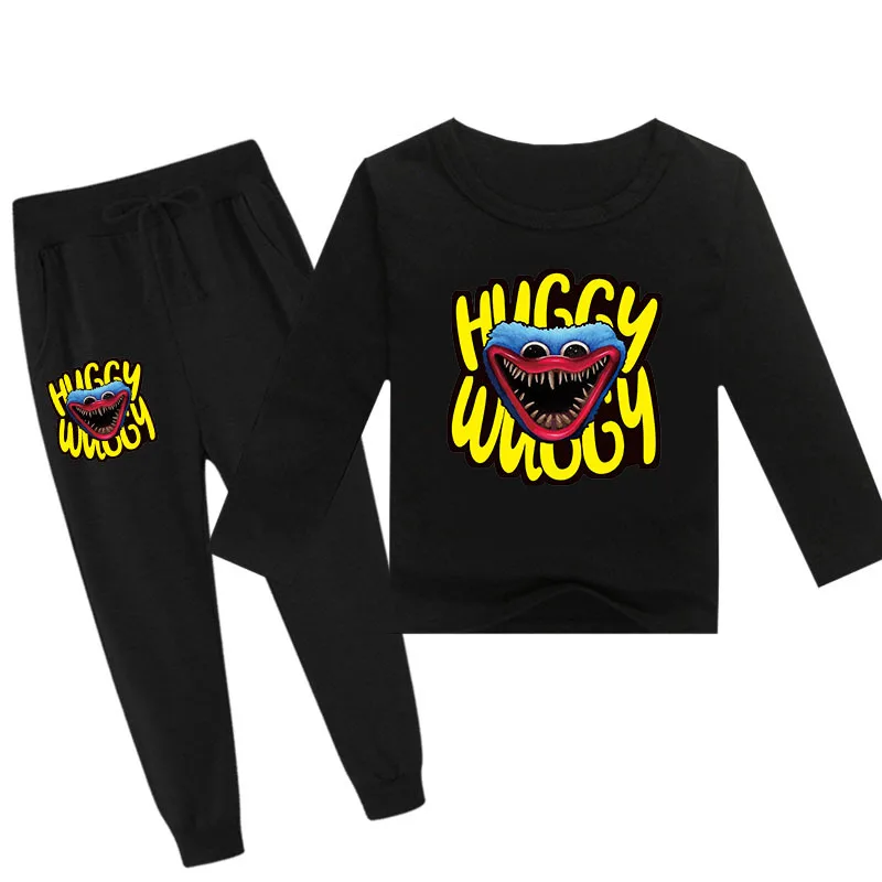 

Horror Game Poppy Playtime Clothes Kids Casual Long Sleeve Tops Pants 2pcs Sets Boys Huggy Wuggy Clothing Toddler Girls Outfits