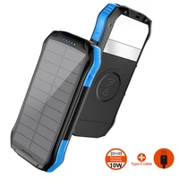 16000mah solar power bank fast qi wireless charger for iphone 13 samsung s22 xiaomi poverbank qc pd 18w fast charging powerbank