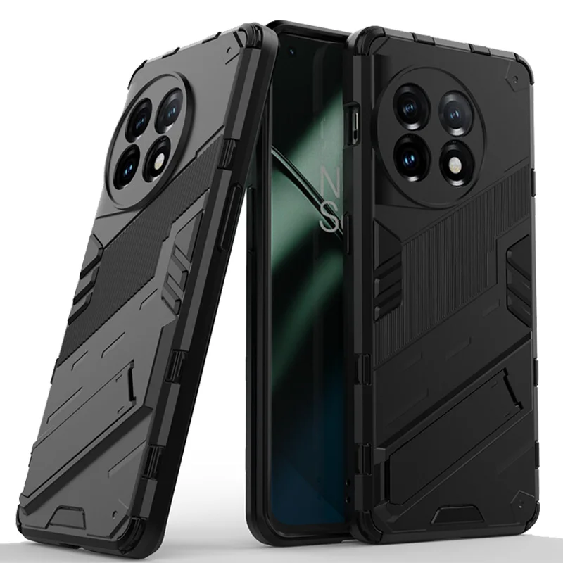 

Phone Holder Case For OnePlus 11 Case Bumper Anti-knock Armor PC Full Back Cover For OnePlus 11 Case For OnePlus 11 11R 10T 10R