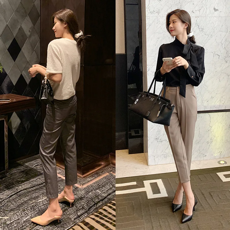 Thin Heels for Women Female Footwear Lady Shoes Pointed Toe Women's Pumps Stiletto Dress Shoe for Office OL Meeting Dressy Pumps