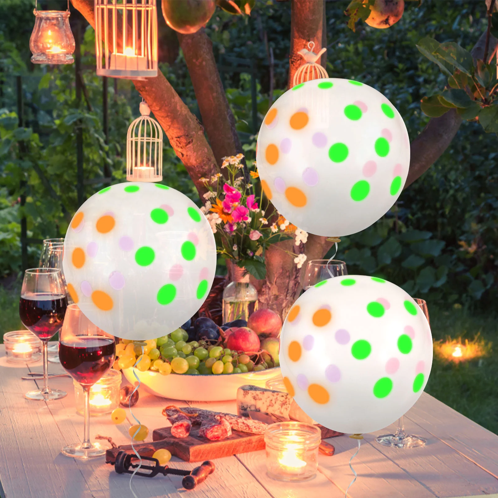 

1 Pack Decorative Personalized Neon Balloons Neon Birthday Party Decorations Glow Balloons Fluorescent Balloons