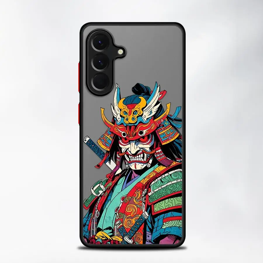 Фото Чехол для телефона Samsung Galaxy A73 A33 A34 A36 A14 A23 A52S A72 A53 A35 A16 A15 A54 A56 A55 A17 A52 с изображением японского воина-призрака №2