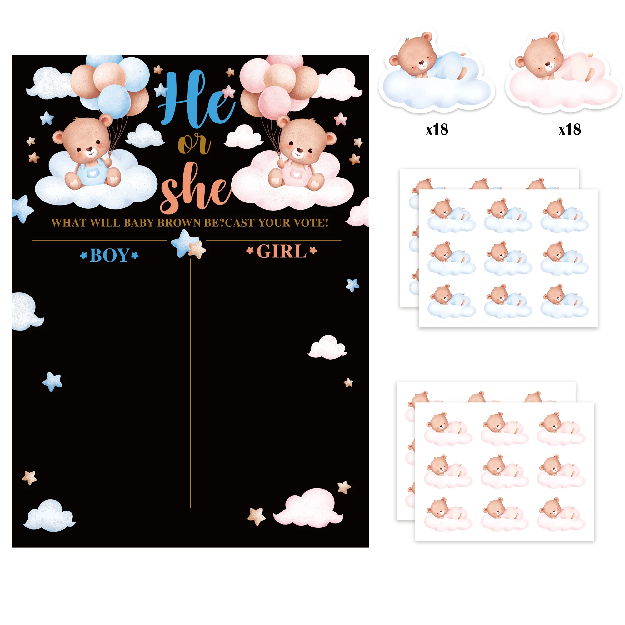 Детская игровая табличка украшение для дней рождения и вечеринок раскрытие пола