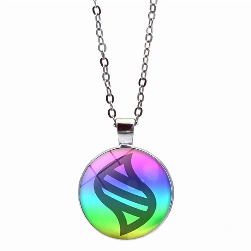 Аниме Мега камень тыкать Ожерелье Стеклянный купольный кабошон ювелирные