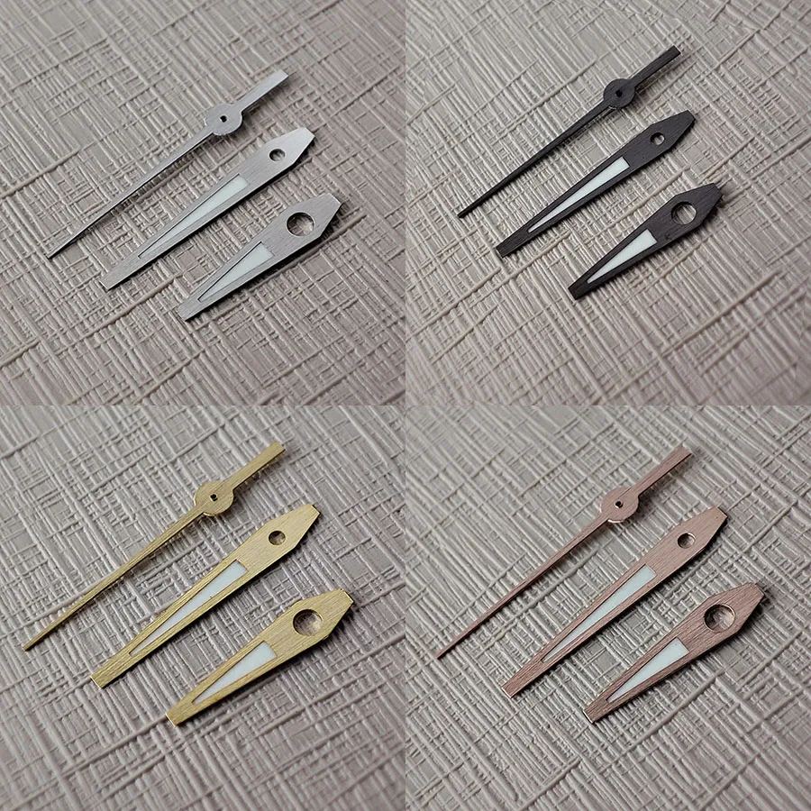 Аксессуары для часов NH35 зеленые светящиеся стрелки с проволочным рисунком