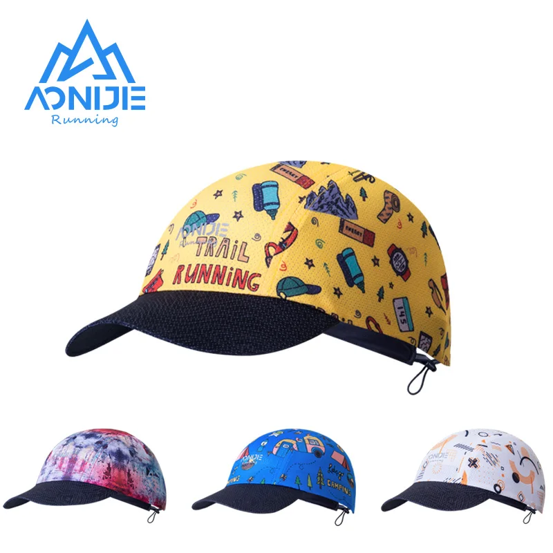 

AONIJIE E4607 Colorful Folding Sports Floppy Cap Quick Drying Soft Visor Hat For Running Cycling Daily Fit 54-58cm Size