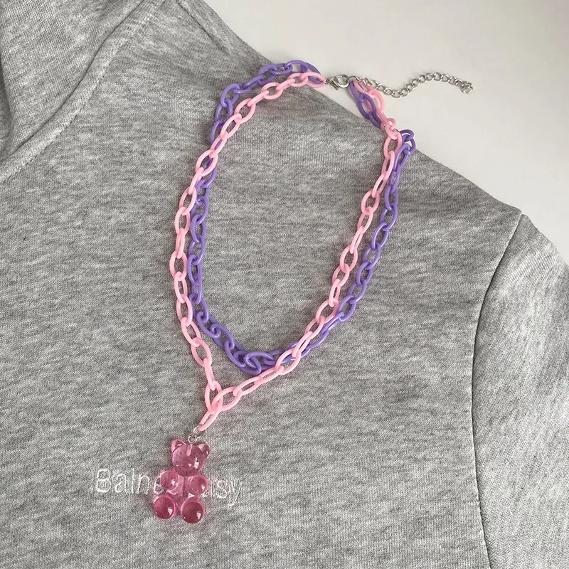 Новинка 2022 модное ожерелье-чокер из аниме-мультфильма для женщин милая цветная