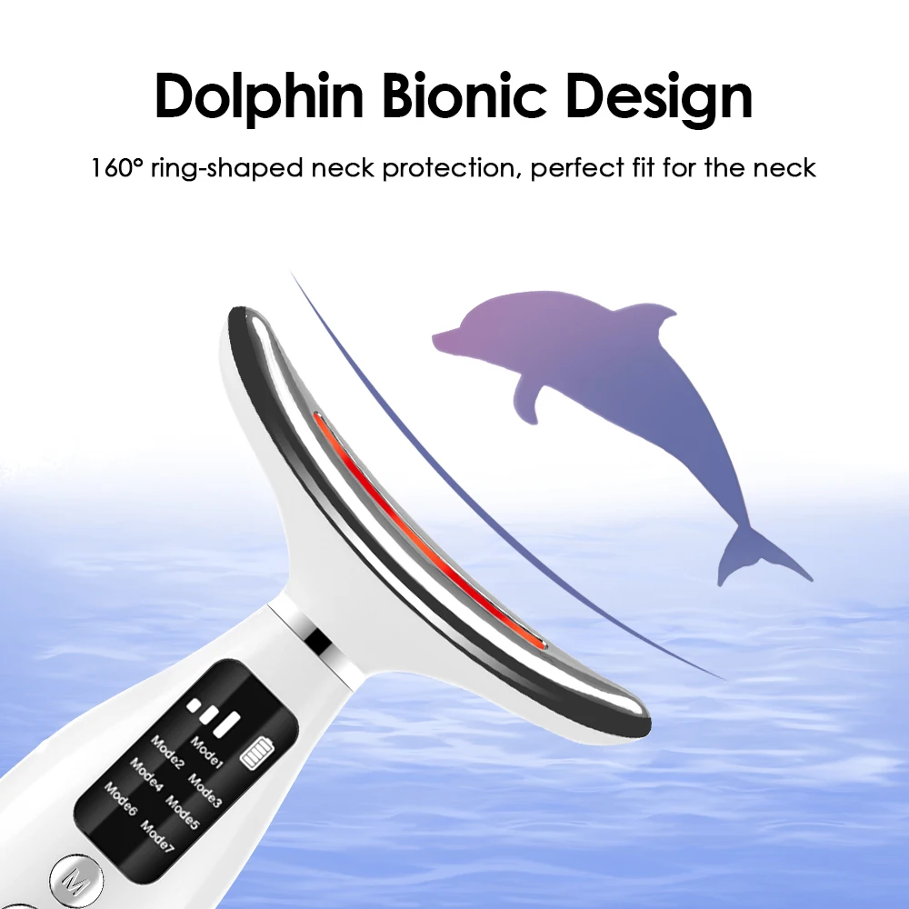 Skindion Электрическое Устройство Для Красоты Шеи Вибрационный Массажер Лица