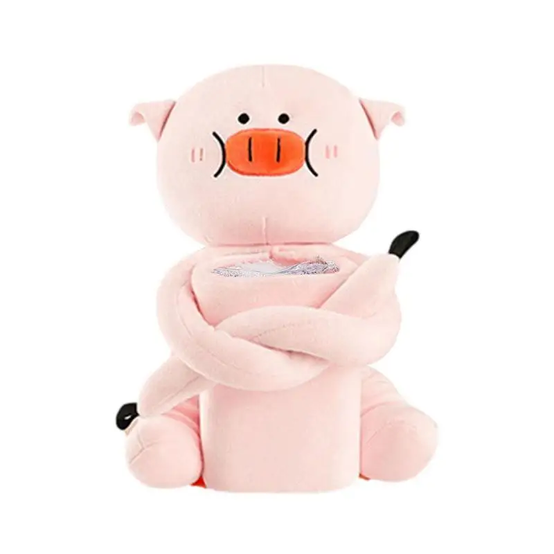 

Animal Tissue Box Holder 2 In 1 Multifunctional Car Trash Bag Cartoon Tissue Holder For Car Plush Tissue Dispenser Paper Towel