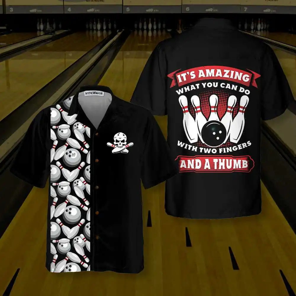 

2022 Hot Hawaiian Men's Shirt 3D Bowling Ball Print Short Sleeve Harajuku Shirt Vintage Shirt Summer Casual Wear Large 5XL