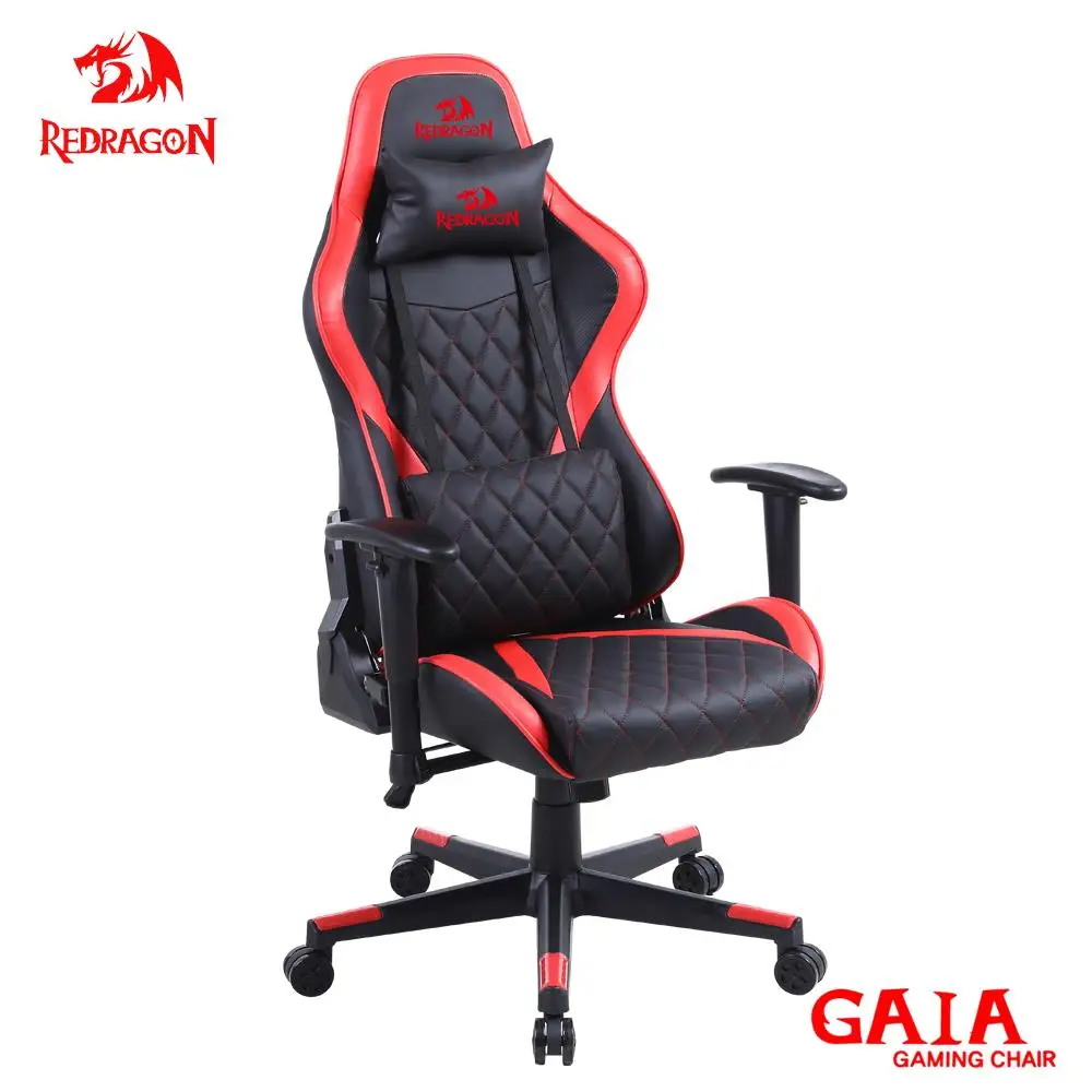 Игровой вращающийся стул REDRAGON GAIA C211 кожаная офисная латексная подушка для гонок