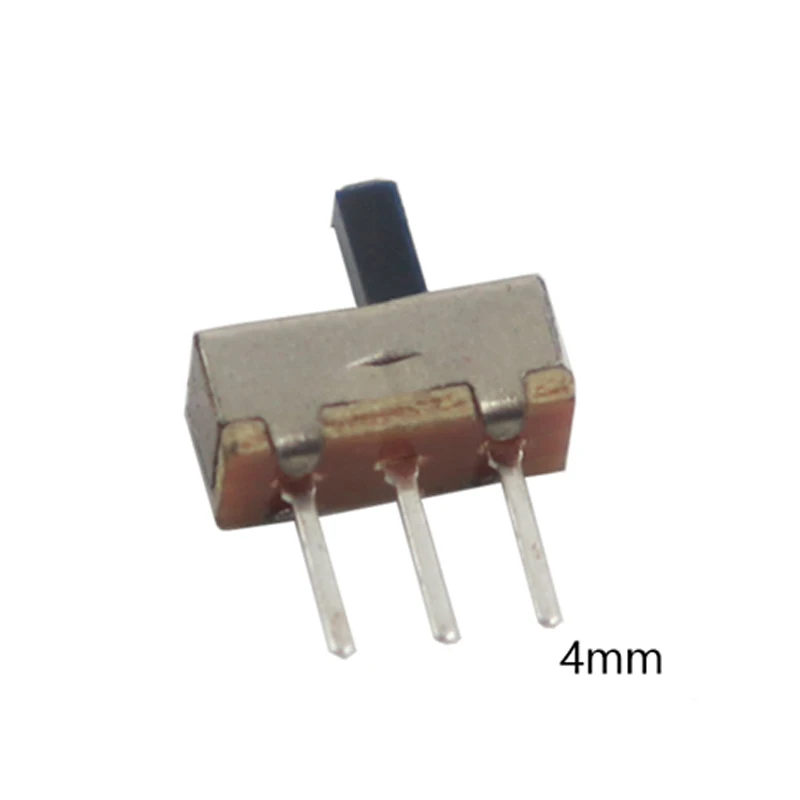 

【100-20 шт.】SS12D00 прерыватель включения-выключения мини-ползунковый переключатель 3-контактный 1P2T 2-позиционный тумблер Длина ручки: 3/4/5/6 мм