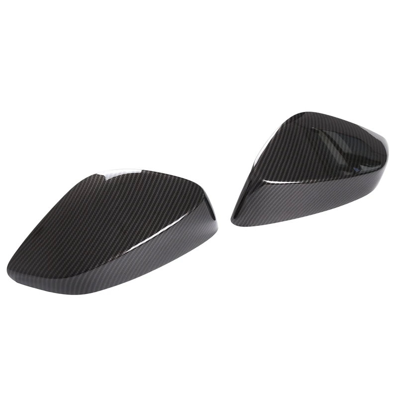 Чехол для автомобильного зеркала заднего вида из углеродного волокна ABS Подходит