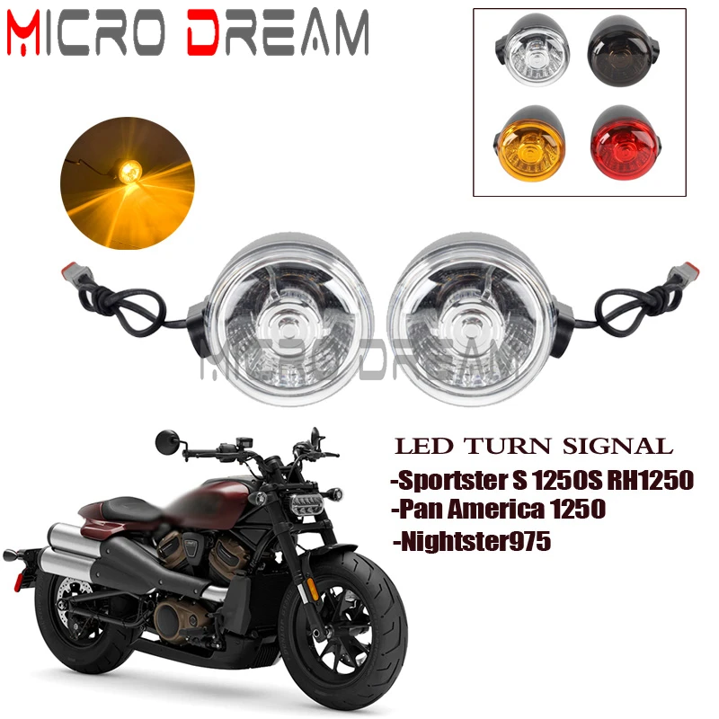 

Мигающие огни-патроны, лампа дневного света, указатель поворота для Harley Sportster S RH1250S Pan America 1250 Nightster 975 2021-2023