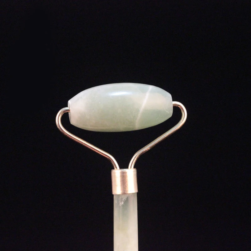 Прямая поставка натуральный Нефритовый камень массажный ролик Guasha скребок