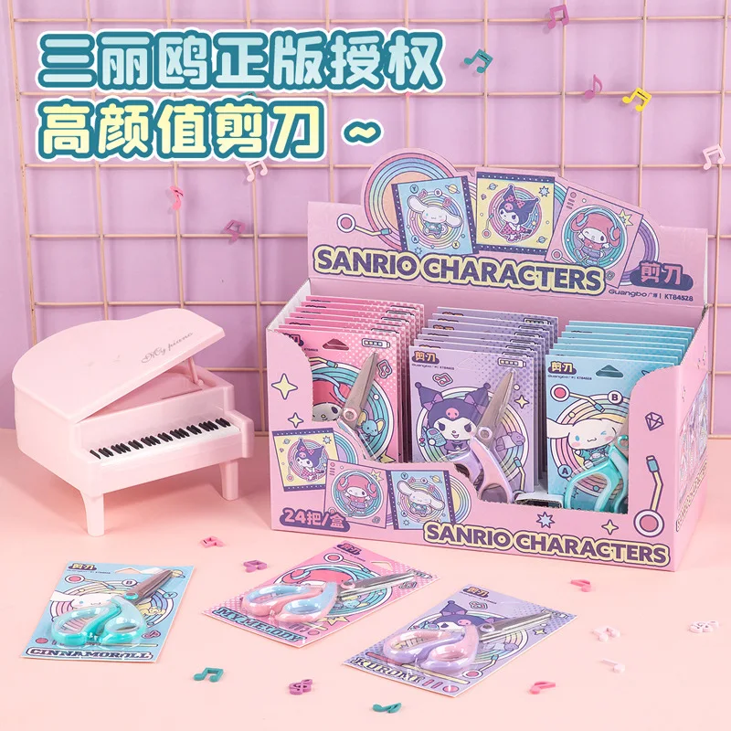 Фото Sanrio Color Titanium офисные канцелярские ножницы для резки студенческие ножницы для ручной резки детские ножницы ножницы с круглой головкой №2