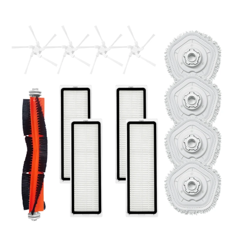

Main Brush Side Brush Mops HEPA Filter For Dreame Bot W10 W10pro Vacuum Cleaner Accessories Replacement Spare Part