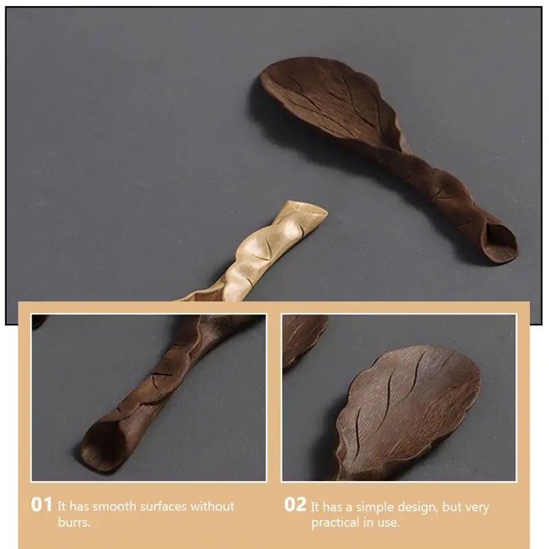 Практичная бамбуковая чайная ложка Бамбуковая ручной работы чайный набор