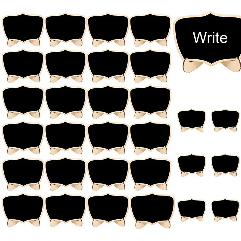 

Wood Mini Blackboard 30pcs Reusable Blackboard Signs With Detachable Supports Home Decor Products For Parties Bars Weddings