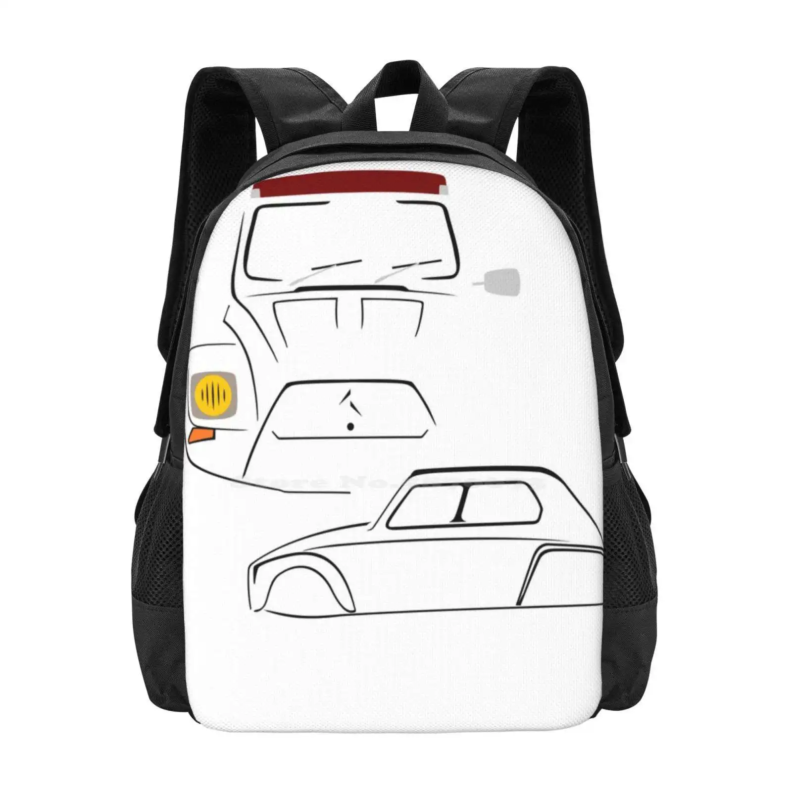 

Dyane School Bags For Teenage Girls Laptop Travel Bags CitroN Dyane Sixties Muscular Automobiles Road Race Engine Sports