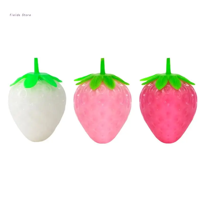 

3 шт., игрушка-антистресс в форме клубники