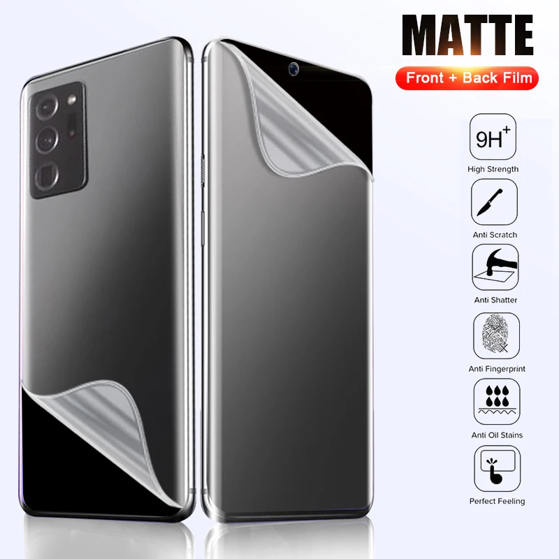 

Матовая Гидрогелевая пленка для Samsung Galaxy S21 S20 S22 Ultra S10 S9 S8 Plus, Защитная пленка для экрана S21 FE S10 Lite S7, не стекло