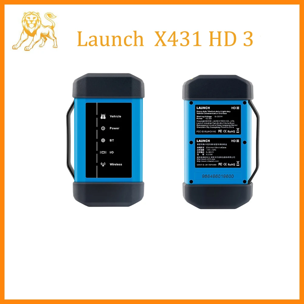 

Launch X431 HDIII Heavy Duty 24V Trucks Module Full System Diagnostic Tools OBD2 Code Reader Scanner Work With X431 V+
