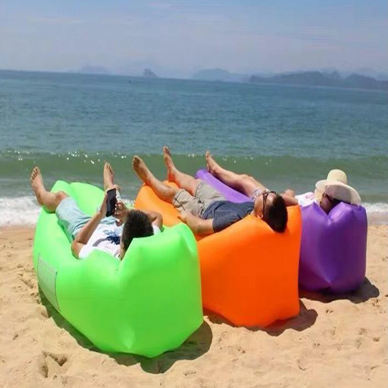 

Adult Beach Lounge Chair Fast Folding Camping Sleeping Bag Waterproof Inflatable Sofa Bag Lazy Camping Sleeping Bags Air Bed