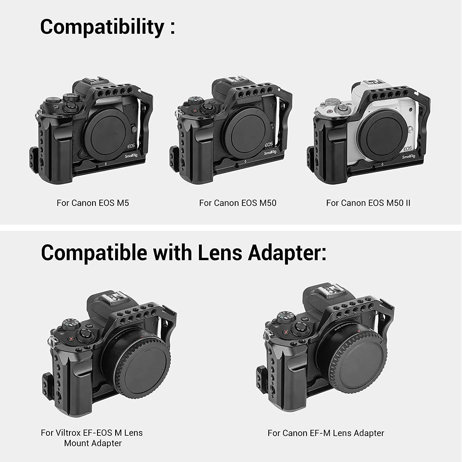 SmallRig M50 для Canon EOS M50/для M5 видеозаписи Vlog с креплением НАТО крепление холодного