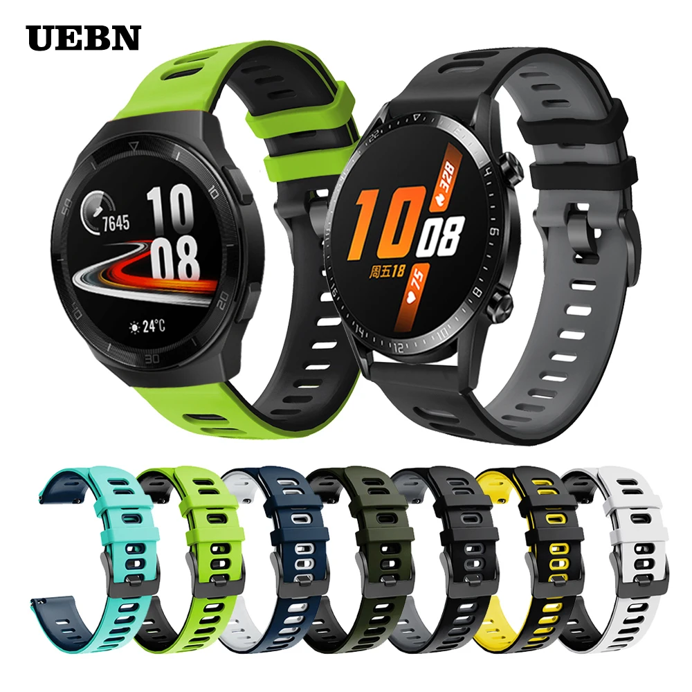 

Correa Sport Silicone Band For HUAWEI WATCH GT 2 42mm 46mm Strap Watch 2e HONOR Magic Replaceable Bracelet Watchband bands