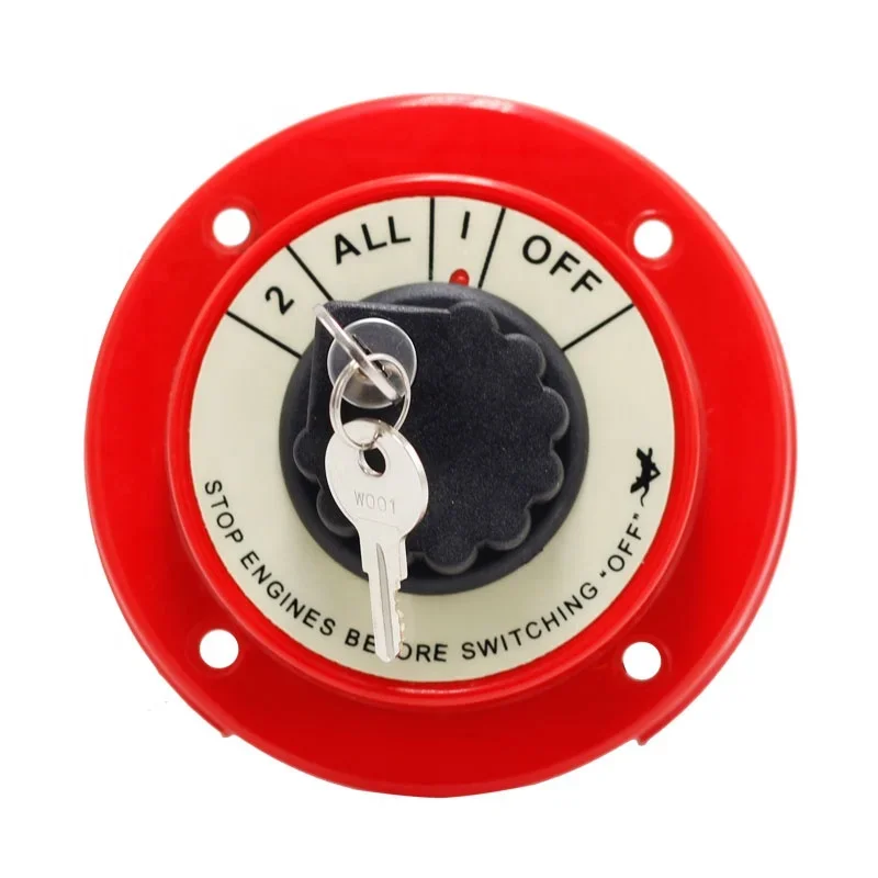 DC 32 В 2 Все 1 Выкл. 4-позиционный двойной переключатель аккумулятора с замком для