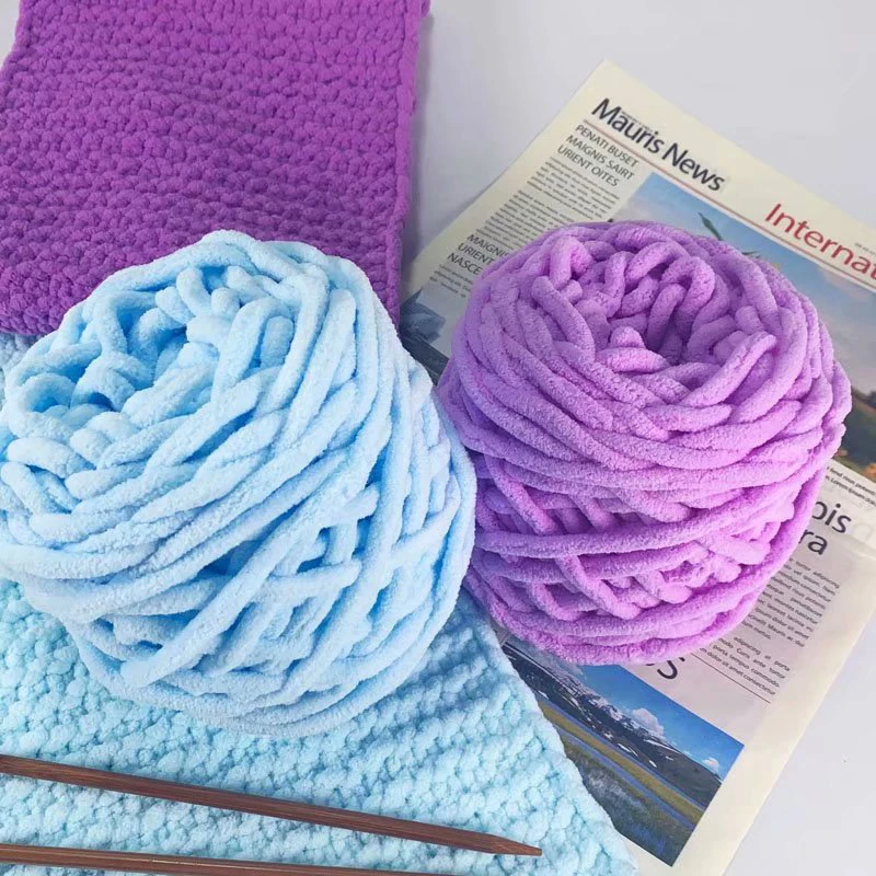 

100g/Ball Blended Chenille Wool Yarn Chunky Threads For Knitting Thick Line Soft Milk Cotton DIY Knitting Wool Scarf Thread