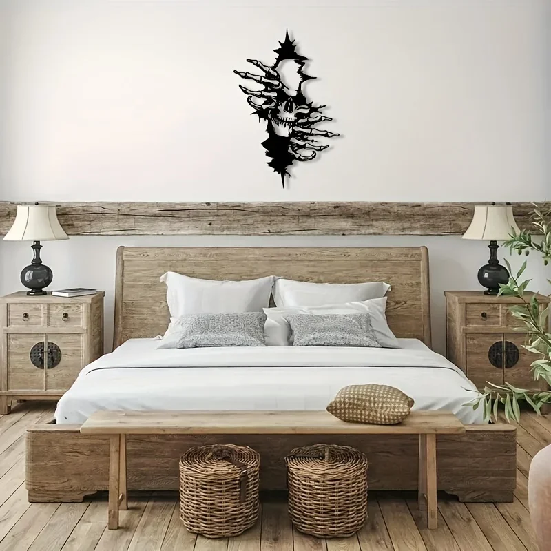 Металлический Скелет Настенное Искусство Современный Домашний Декор На