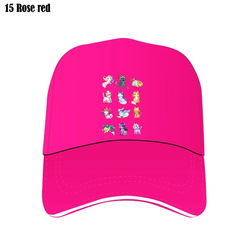

Bill Hats For Men League Of Support Cats Funny Crewneck Cotton Custom Hat