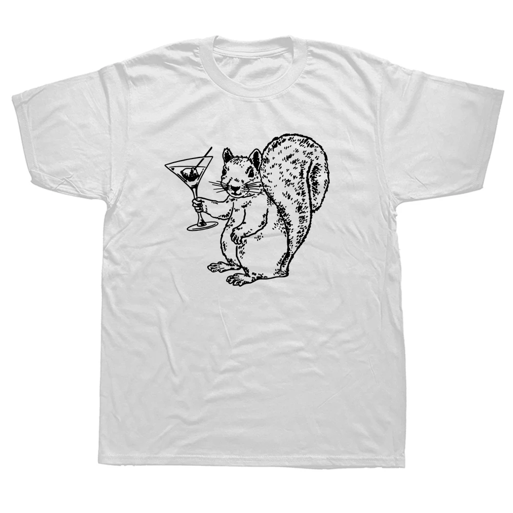 

Funny Squirrel Drink T Shirts Graphic Cotton Streetwear Short Sleeve O-Neck Harajuku Hip Hop Best Friends for Life T-shirt Men