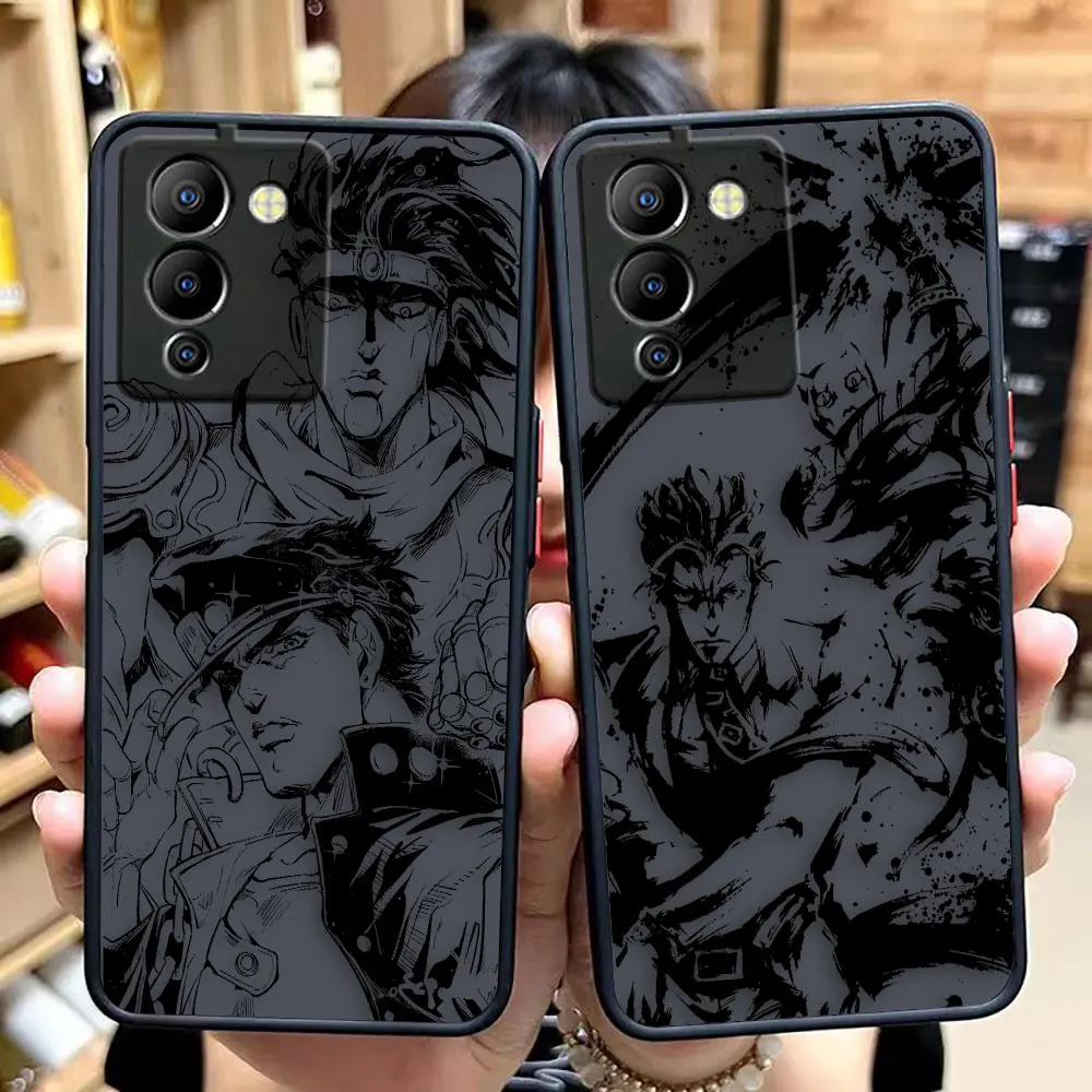 

Matte Case for infinix NOTE 12 G96 11 10 8I 8 7 SMART 4 SPARK 8 8P 6 PRO S5 Case Funda Coque Shell Anime JoJos Bizarre Adventure