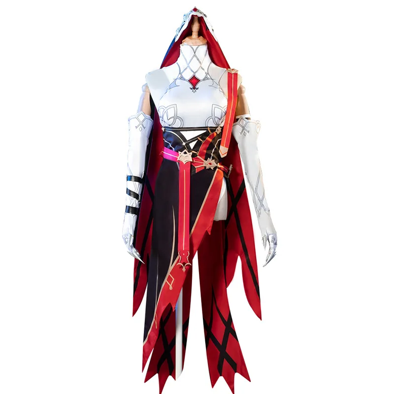 

Genshin Impact Rosaria Cosplay Costume Uniform Wig Anime Halloween High-quality Costumes For Women Game